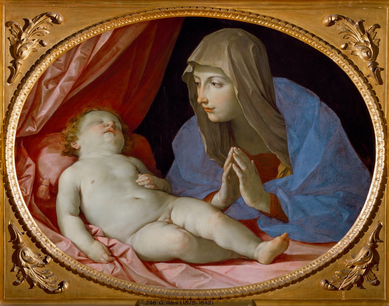 Jungfru och sovande barn (målning av Guido Reni