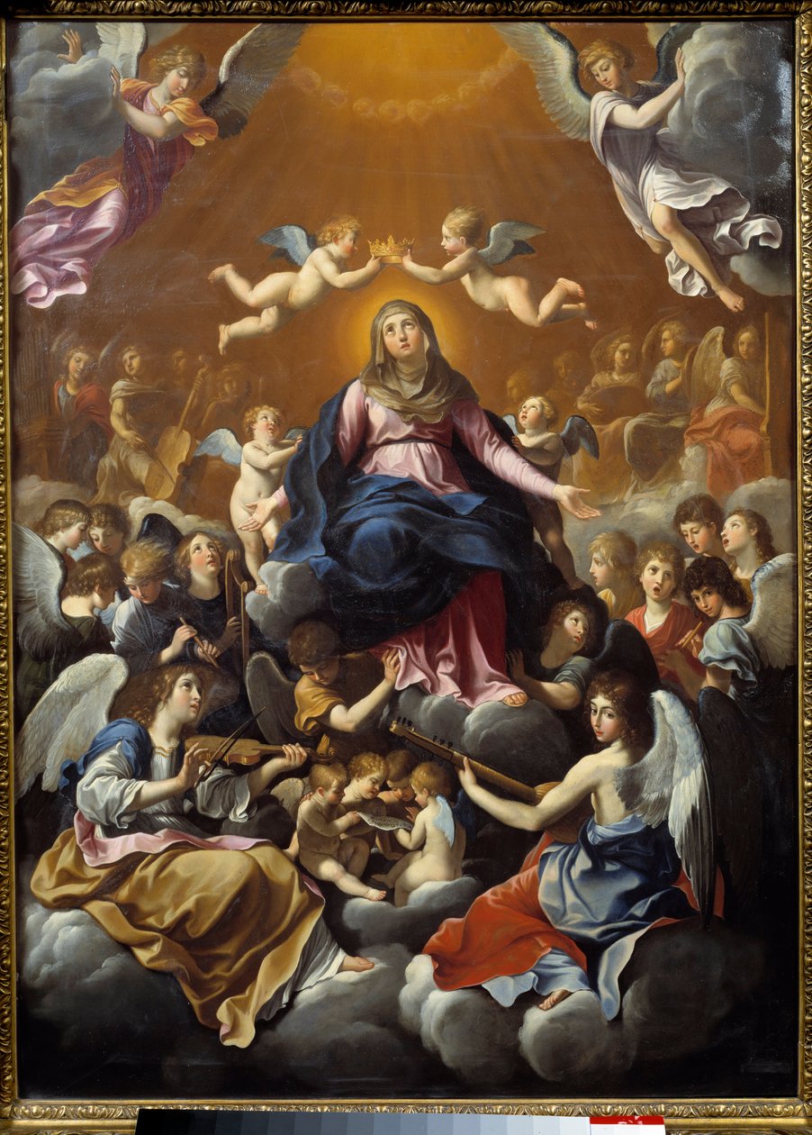 Jungfruns kröning. Målning av Guido Reni kallad guiden (1575-1642) av Guido Reni