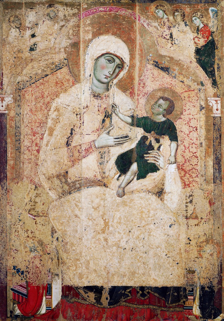 Madonna på tron av Guido da Siena