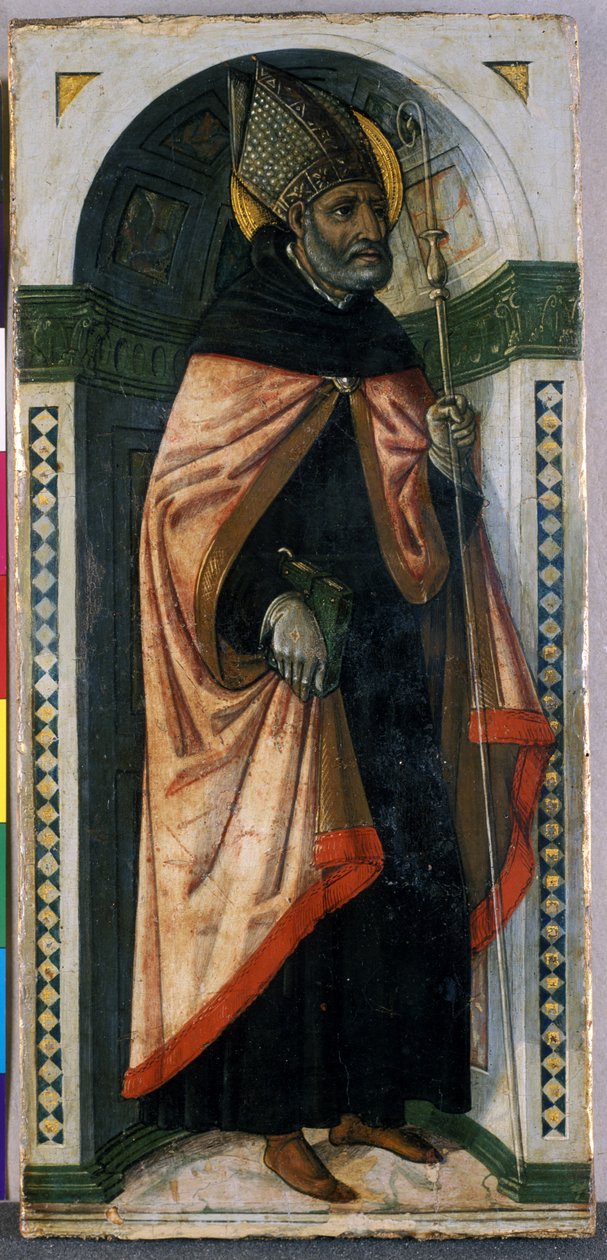 St. Augustine, ca 1500 (tempera på trä) av Guidoccio di Giovanno Cozzarelli