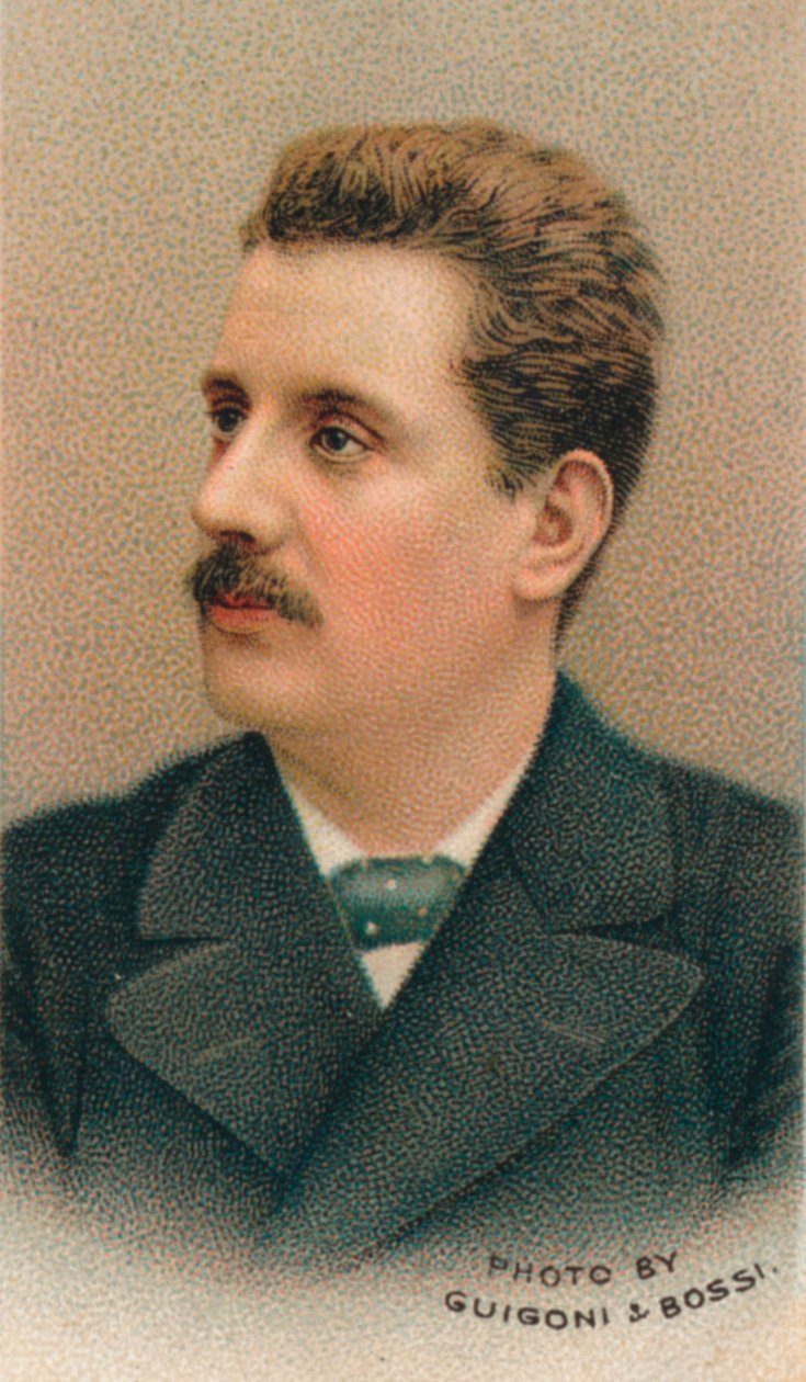 Giacomo Puccini 1858-1924 italiensk kompositör, 1911 av Guigoni and Bossi.