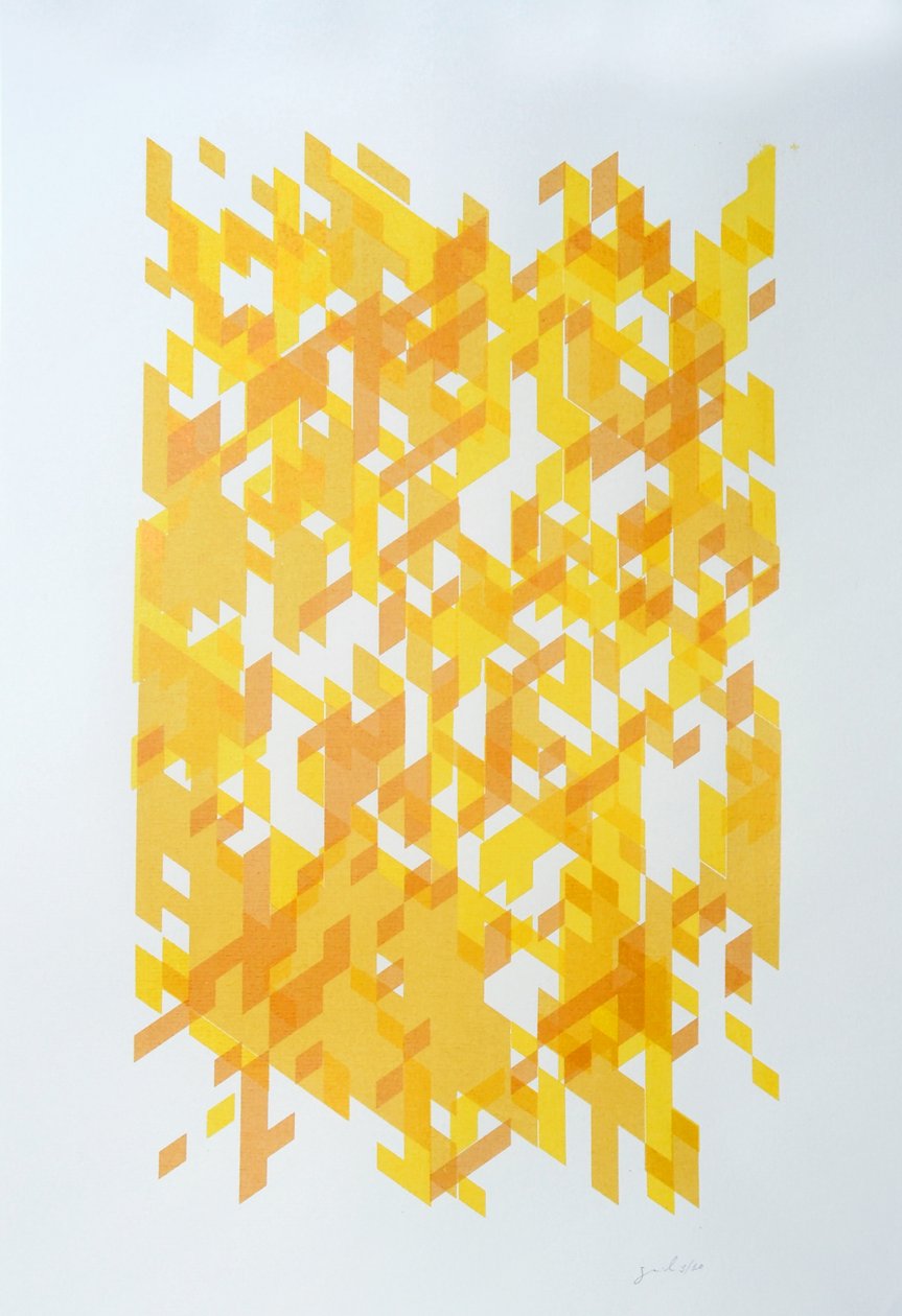 Deconstruction N°14, 2014 (bläck på papper) av Guilherme Pontes