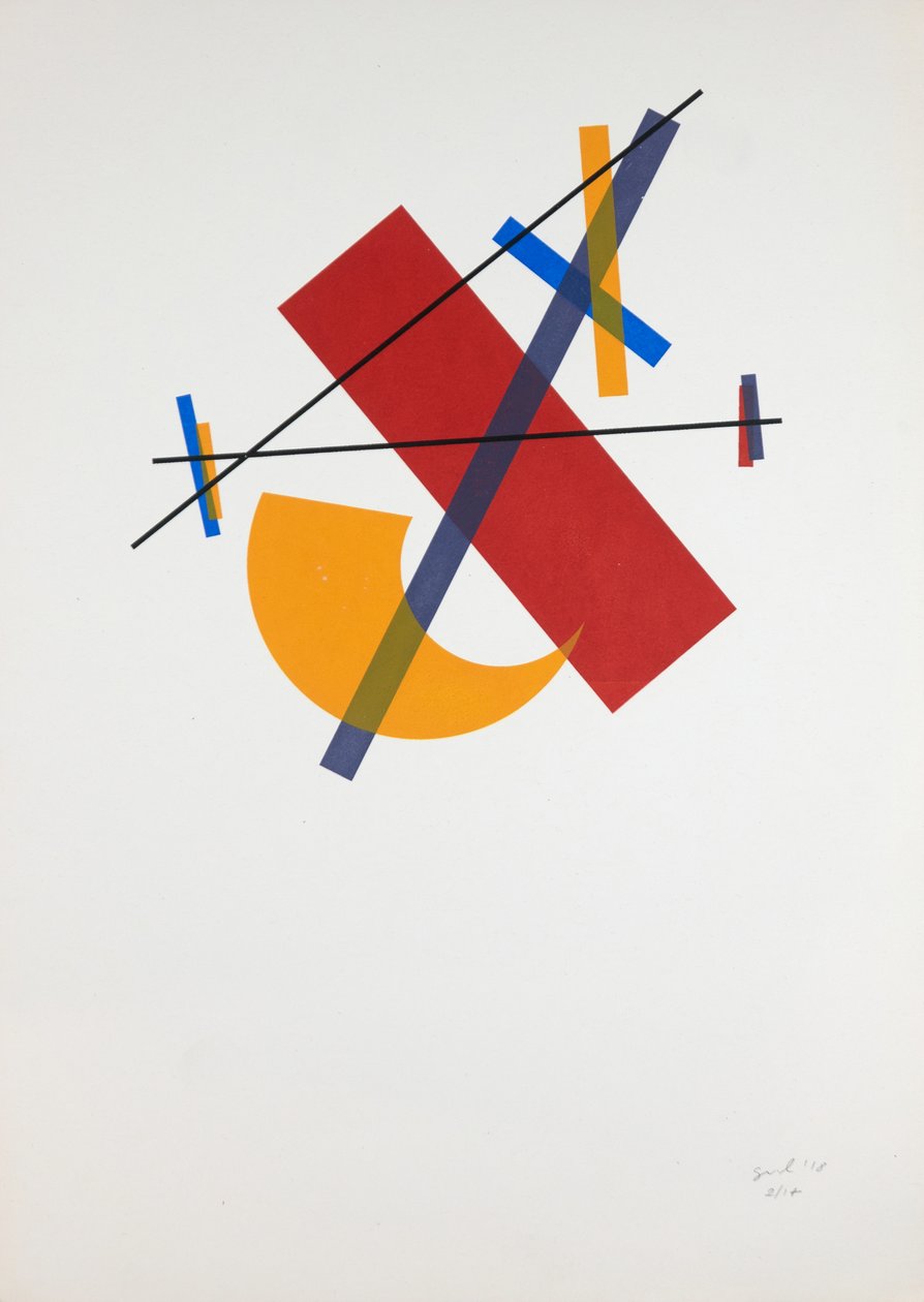 Movement Nº1, 2018 (silkscreen) av Guilherme Pontes