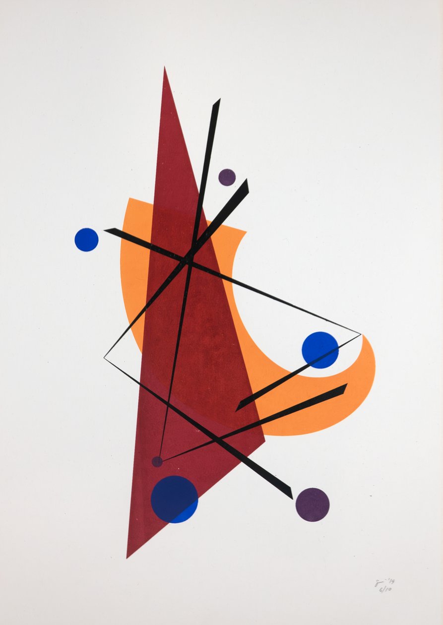 Movement Nº5, 2019 (silkscreen) av Guilherme Pontes