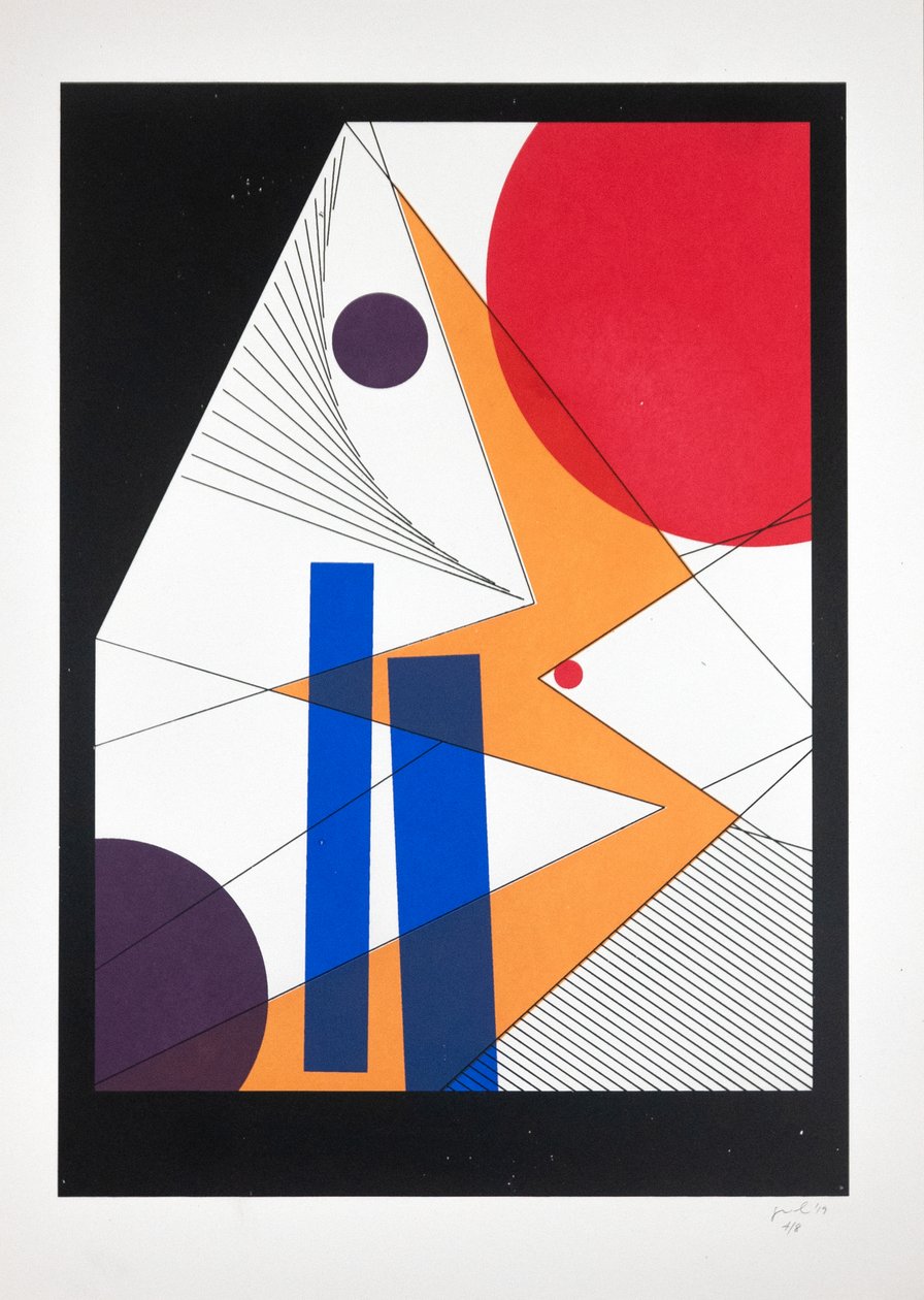 Urverk Nº6, 2019 (silkscreen) av Guilherme Pontes