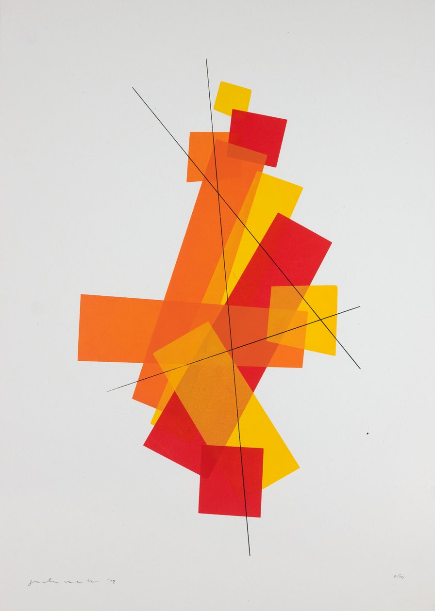 Urverk Nº8, 2019 (silkscreen) av Guilherme Pontes