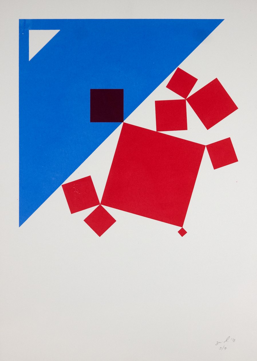 Suprematisten Bacchus och Ariadne efter Titan In Silkscreen, 2018 (silkscreen) av Guilherme Pontes
