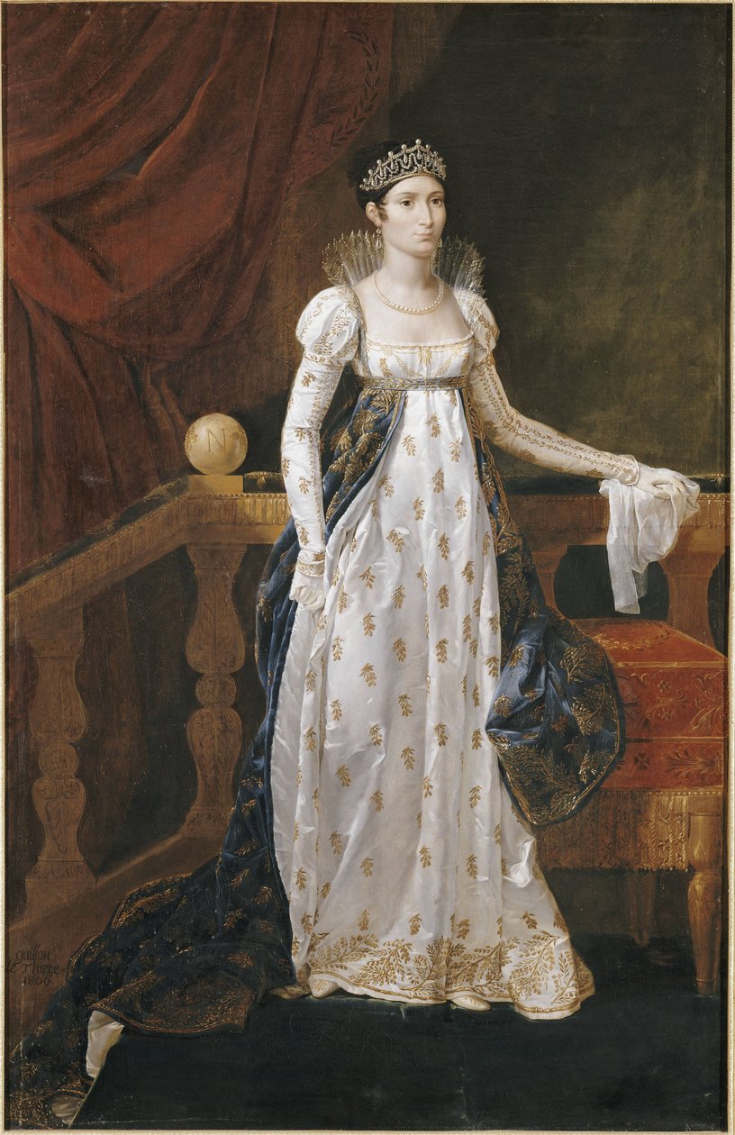 Elisa Bonaparte-Baciocchi, storhertiginnan av Toscana av Guillaume Guillon Lethière