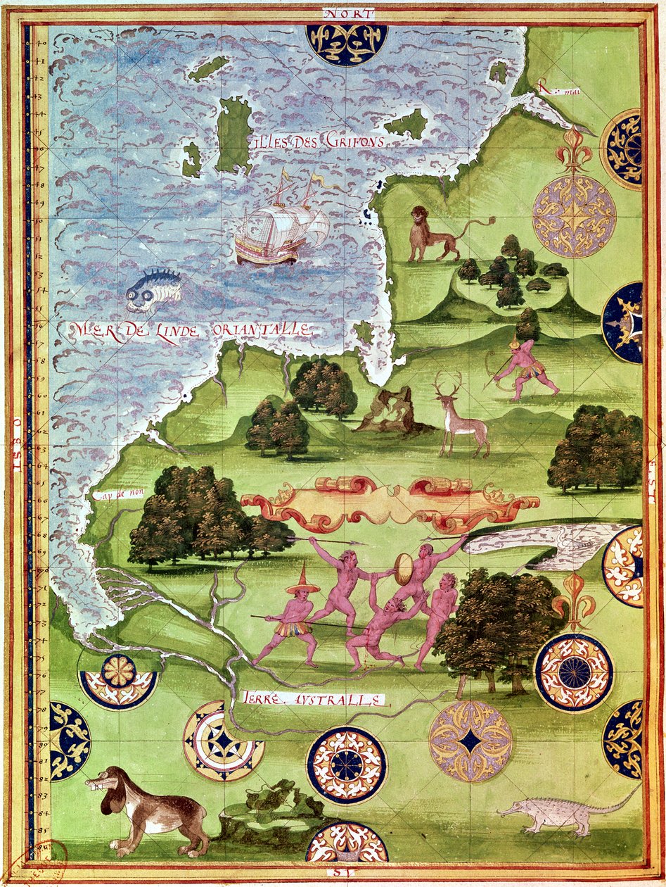 Fol.34v Karta över Australien, från 