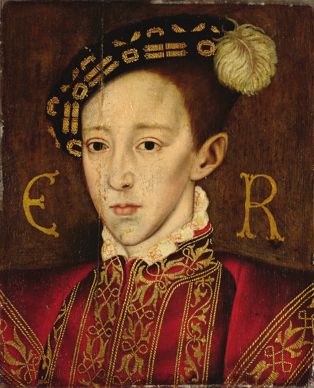 Porträtt av Edward VI (1537-53) av Guillaume Scrots