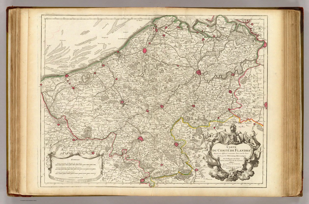 County of Flanders in 1704 av Guillaume de Lisle
