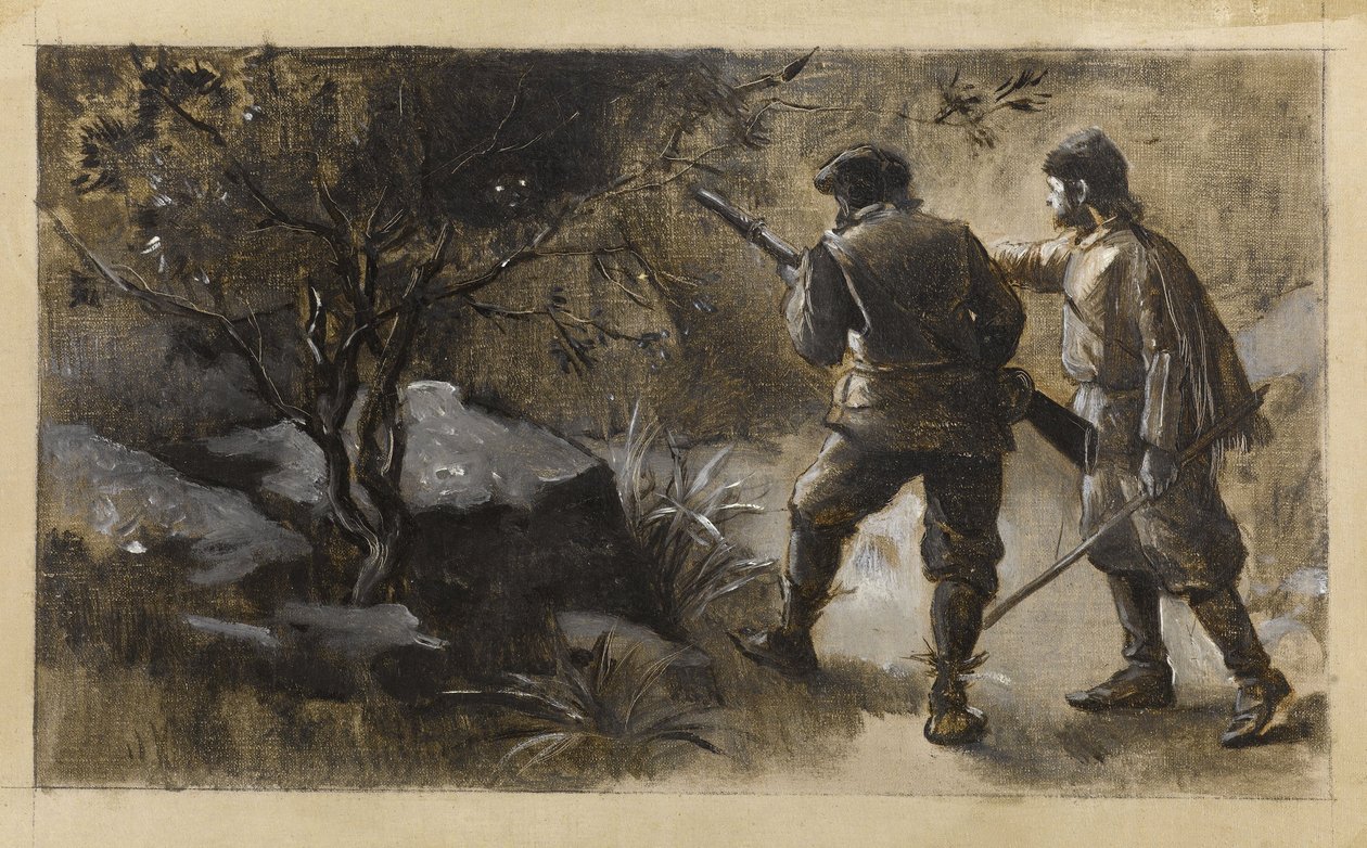 Kennybol och Guldon Stayper, ca 1889 (olja på duk) av Guillaume Albert Demarest