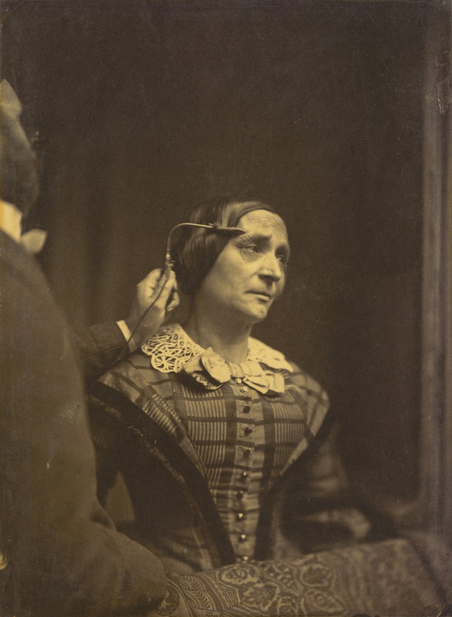 Uppmärksamhet, uppmärksam blick (vänster); Smärtsam uppmärksamhet (höger) av Guillaume Benjamin Amant Duchenne