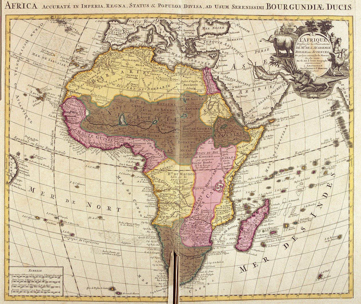 Afrika av Guillaume Delisle