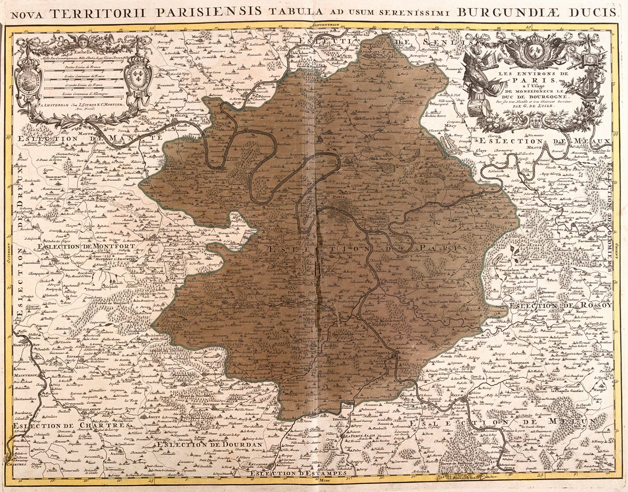 Paris, Frankrike av Guillaume Delisle