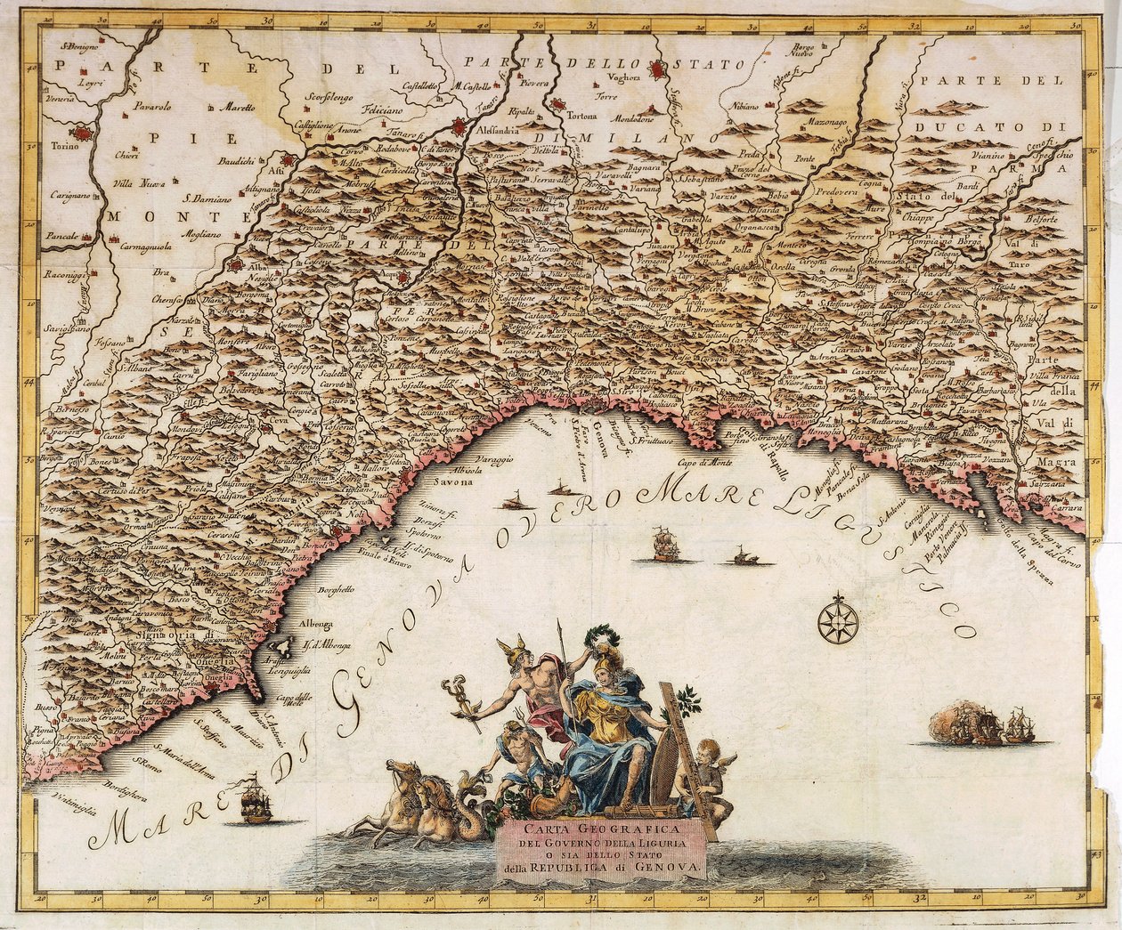 Republiken Genua, Karta av Guillaume de l