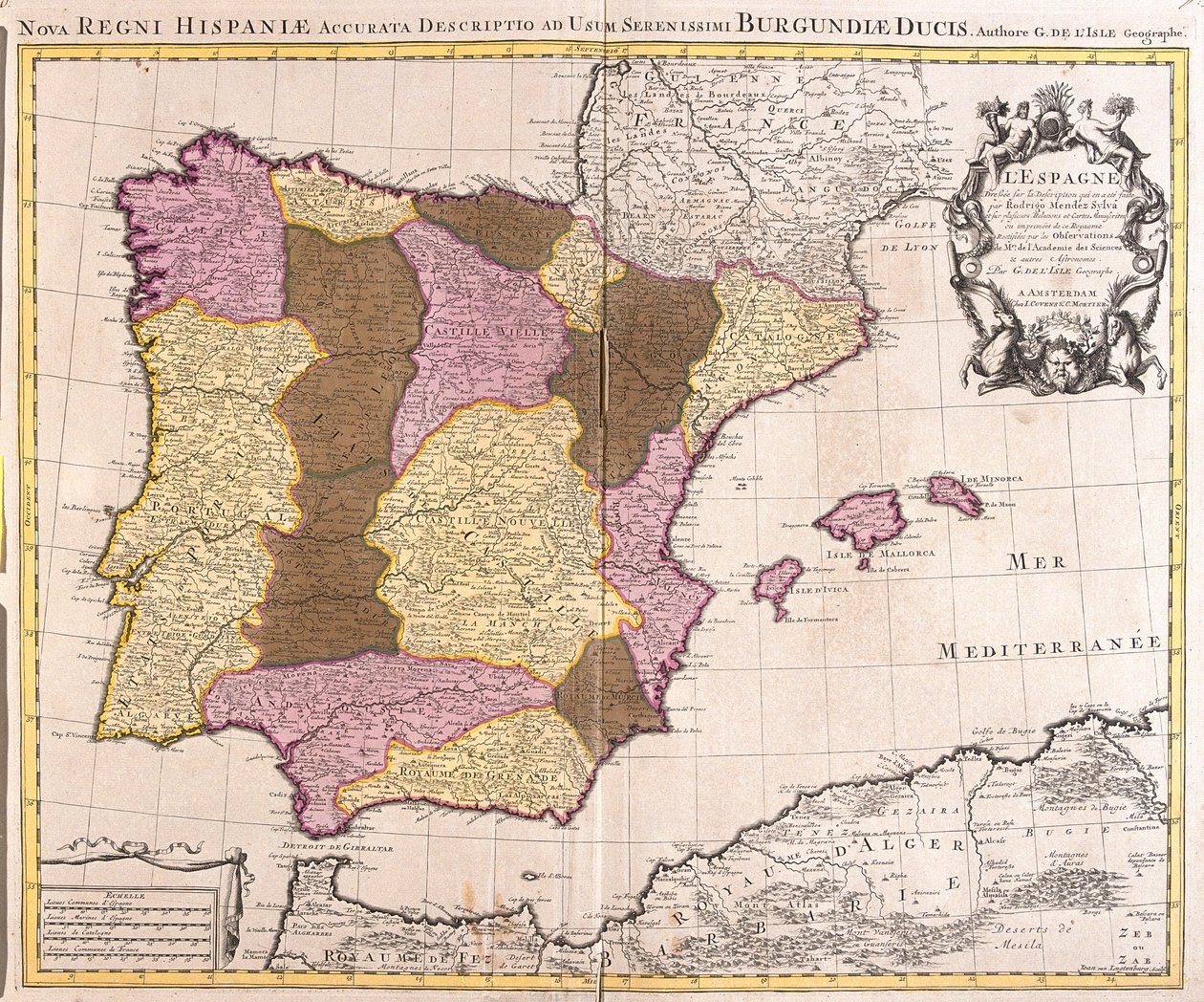 Spanien av Guillaume Delisle