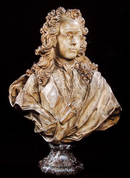 Byst av Ludvig XV (1710-74) av Guillaume I Coustou