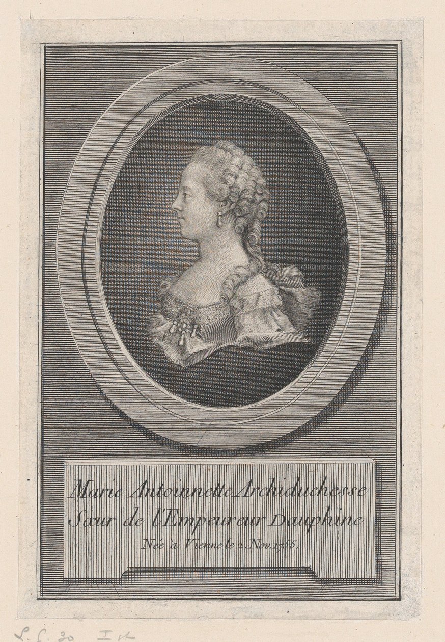Marie Antoinette, prinsessa, 1770. av Guillaume Phillipe Benoist