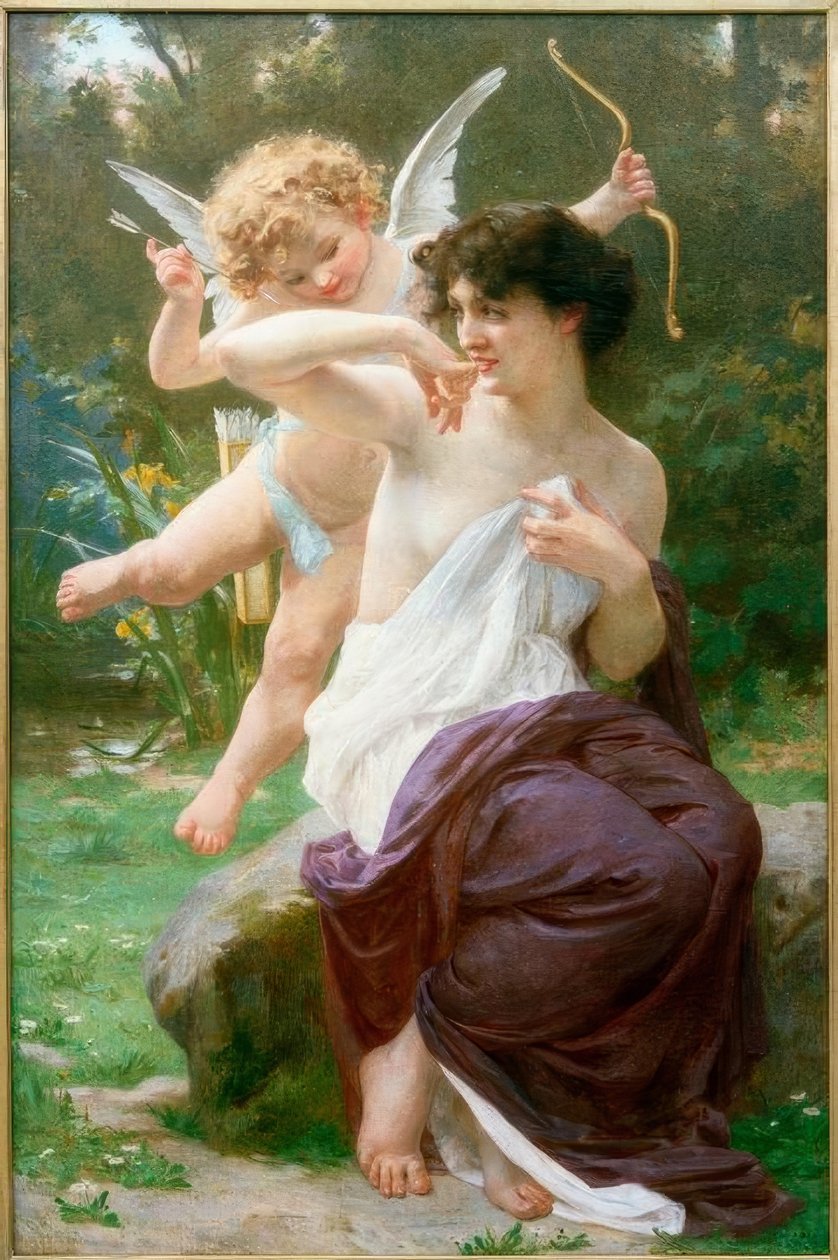 Venus mit Amorette av Guillaume Seignac