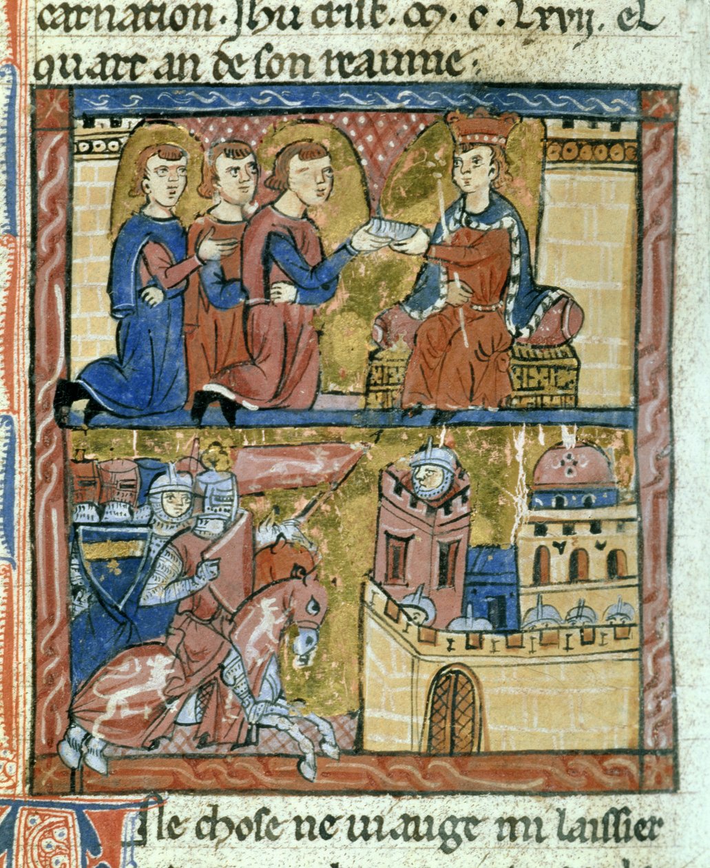 Budbärare som förde ett brev från kejsaren Manuel I Comnene till Amaury I av Jerusalem - Kryssningar som belägrar Bilbeis av Guillaume de Tyr