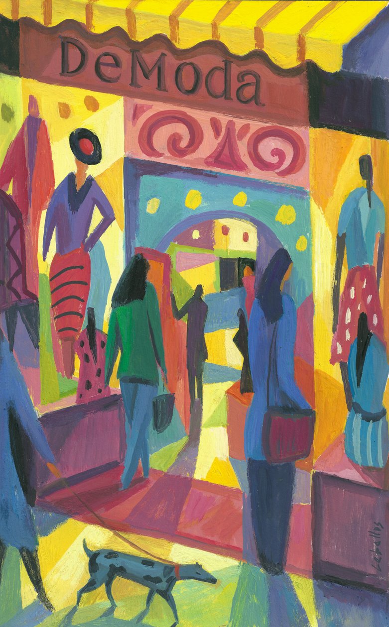 De Moda, 2013 (gouache på papper) av Guillermo Martí Ceballos