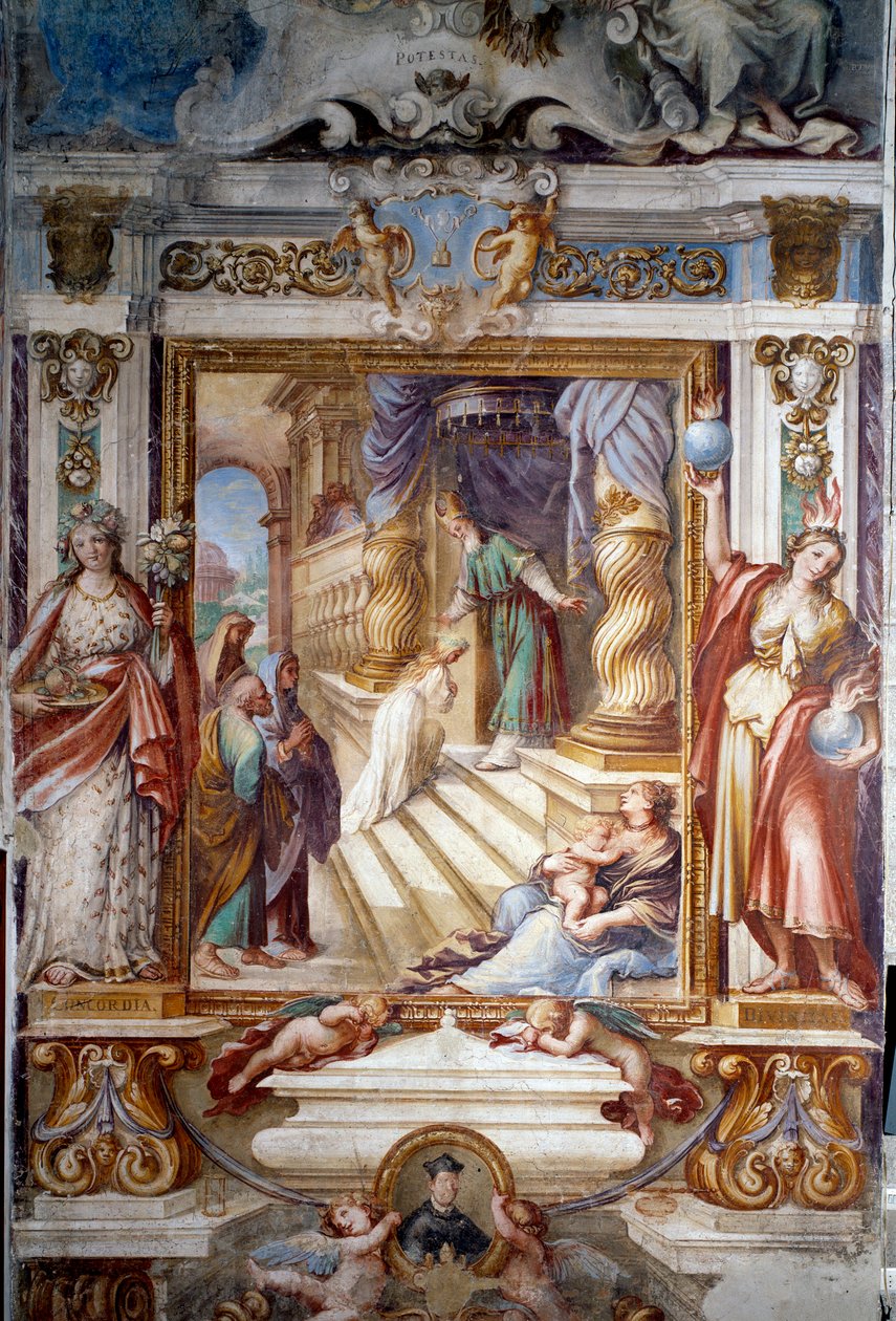 Presentation av Maria vid templet (fresko av Guiseppe Nicola Nasini