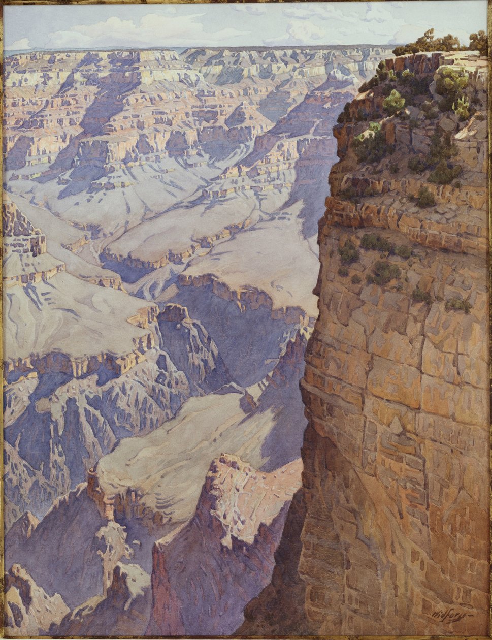 Grand Canyon of Arizona (w/c på papper) av Gunnar Widforss