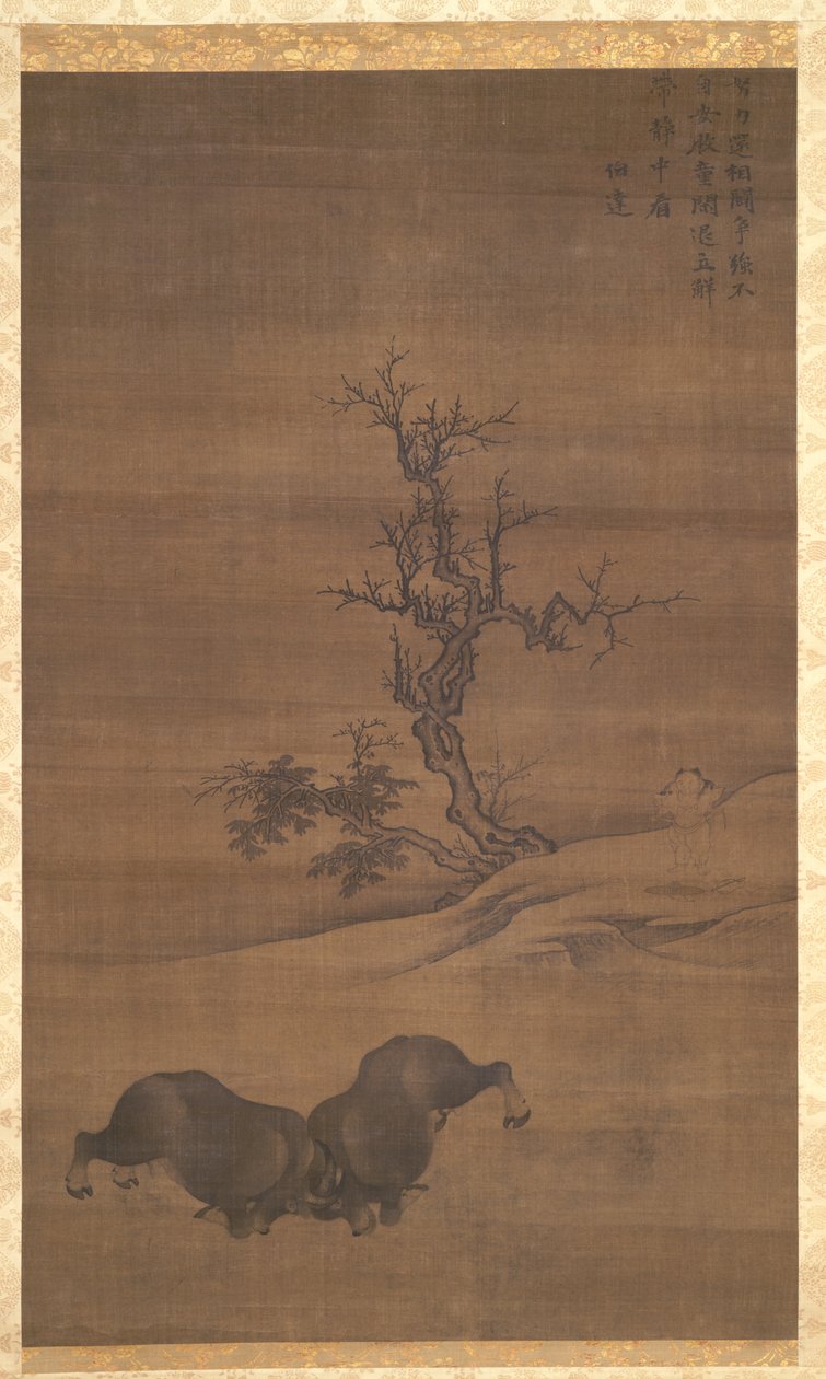 Herdboys and Buffalo in Landscapes, 1200-tal. av Guo Min