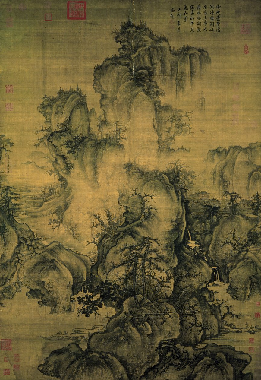 Kinesiska: 《早春圖》 Tidig vår av Guo Xi