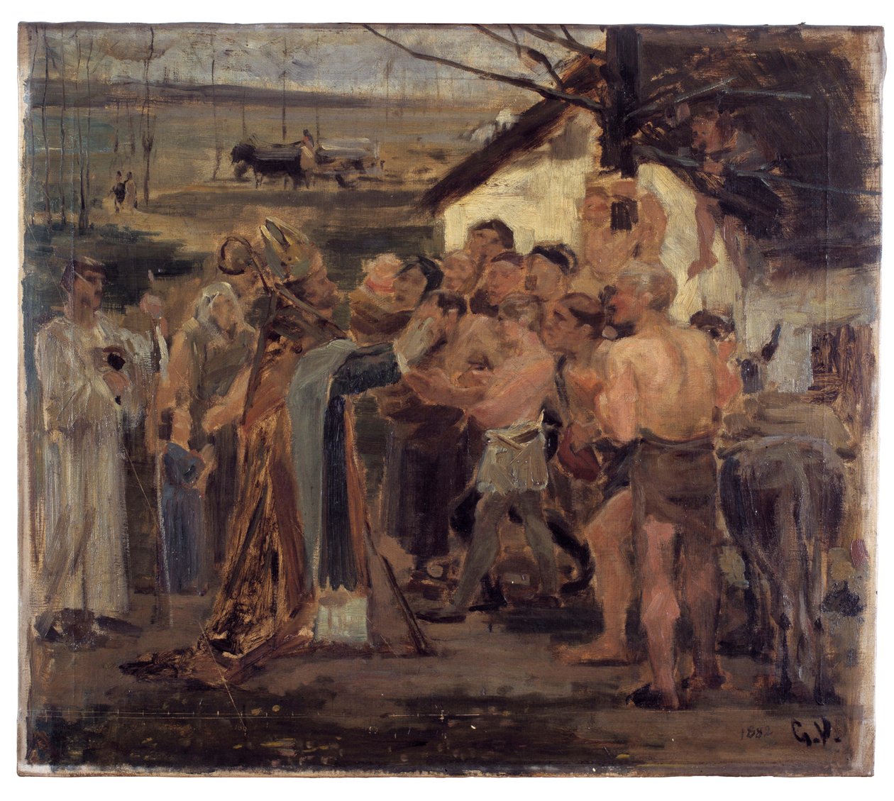Sankt Livinus i Flandern (studie) av Gustaaf Vanaise