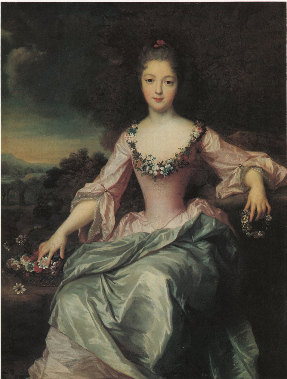 Portrait of Marie Anne de Bourbon av Gustaf Lundberg