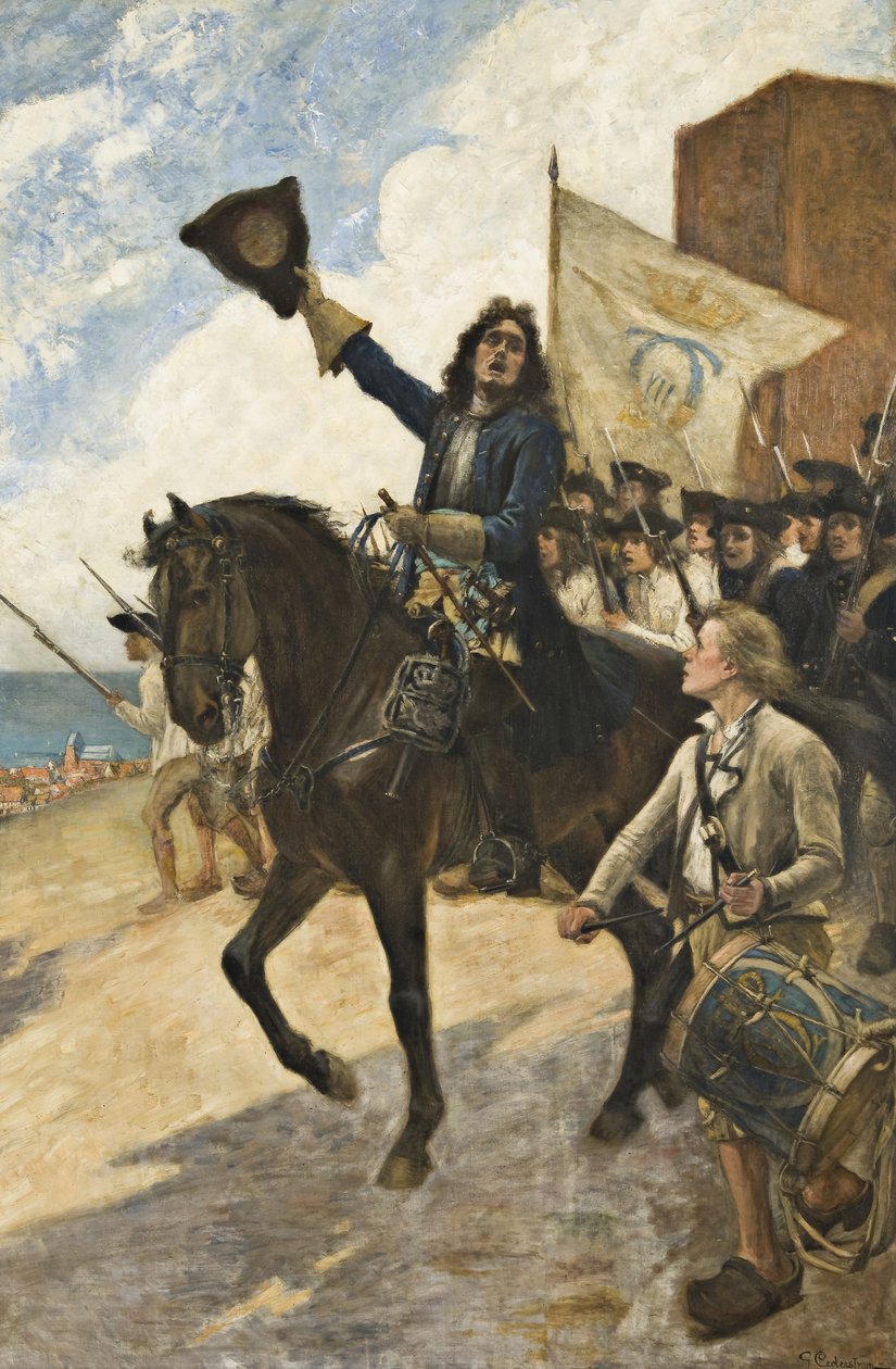 Magnus Stenbock in the Battle of Helsingborg av Gustaf Cederström