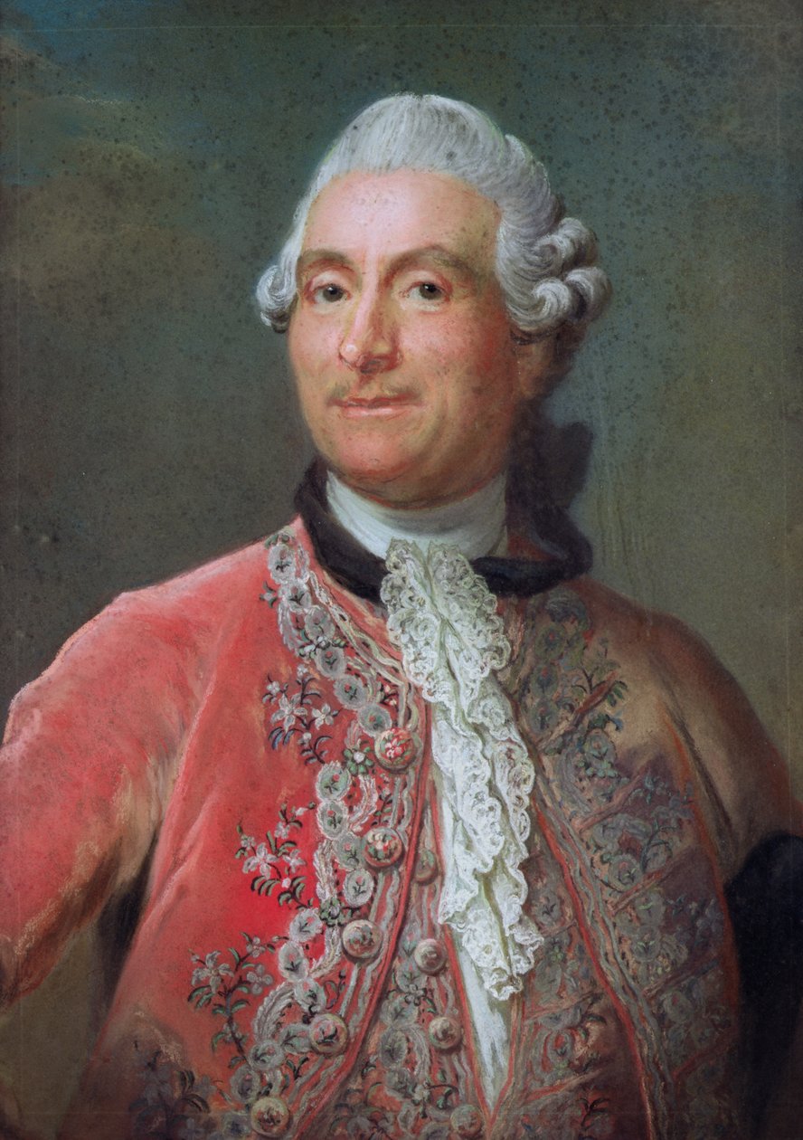 Charles Gravier (1719-87) greve av Vergennes, 1771-74 (pastell på papper) av Gustaf Lundberg