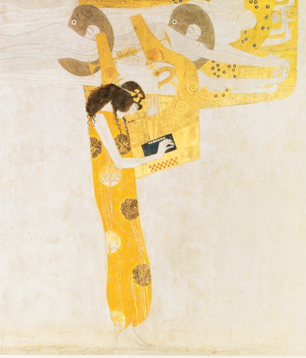  Genien und Poesie av Gustav Klimt