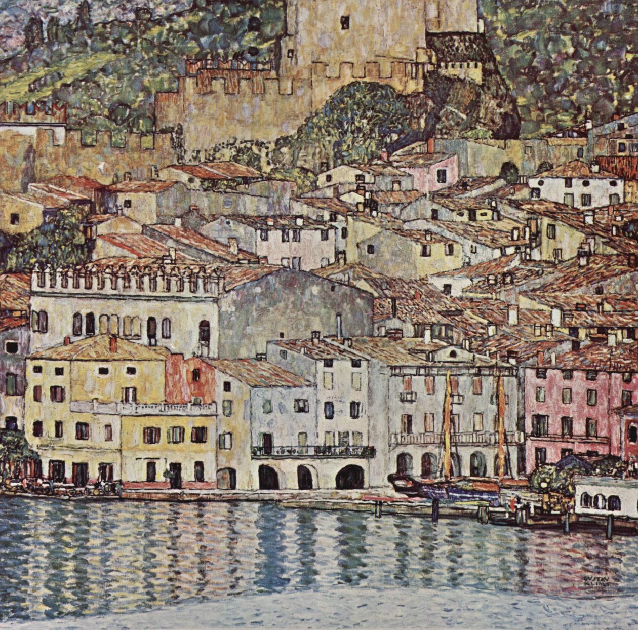  Malcesine am Gardasee av Gustav Klimt