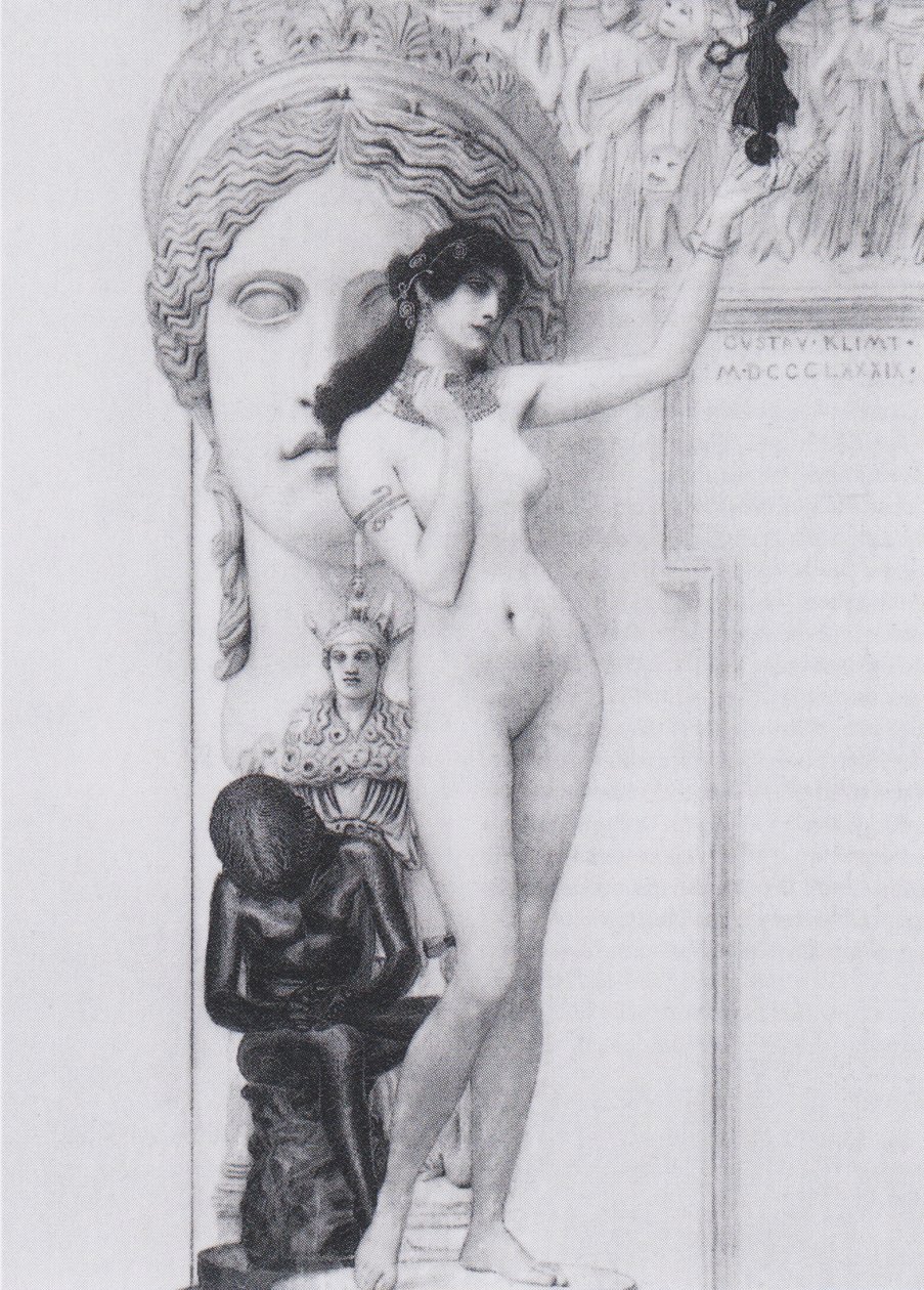 Allegori om skulptur av Gustav Klimt