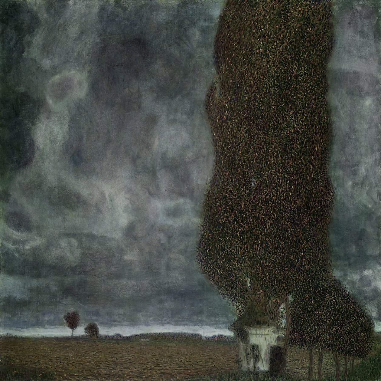 Närmar sig åskväder (The Large Poplar II), 1903 av Gustav Klimt