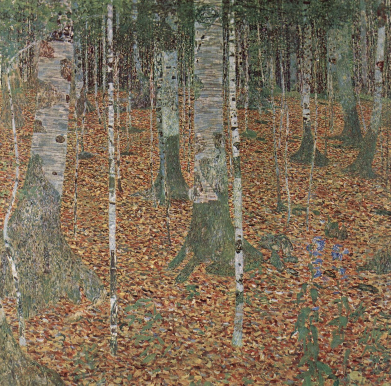Björkskog av Gustav Klimt