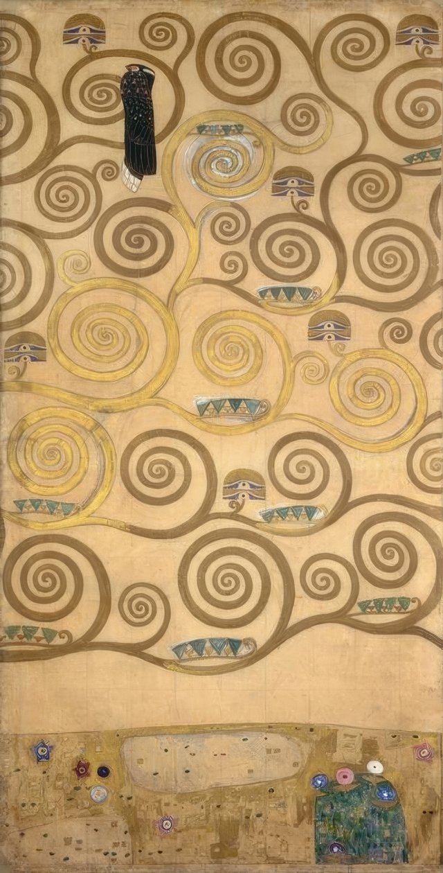 Livets träd (höger inre del) av Gustav Klimt