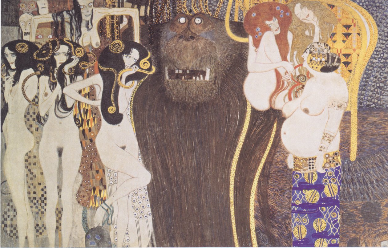 Fiendens styrkor av Gustav Klimt