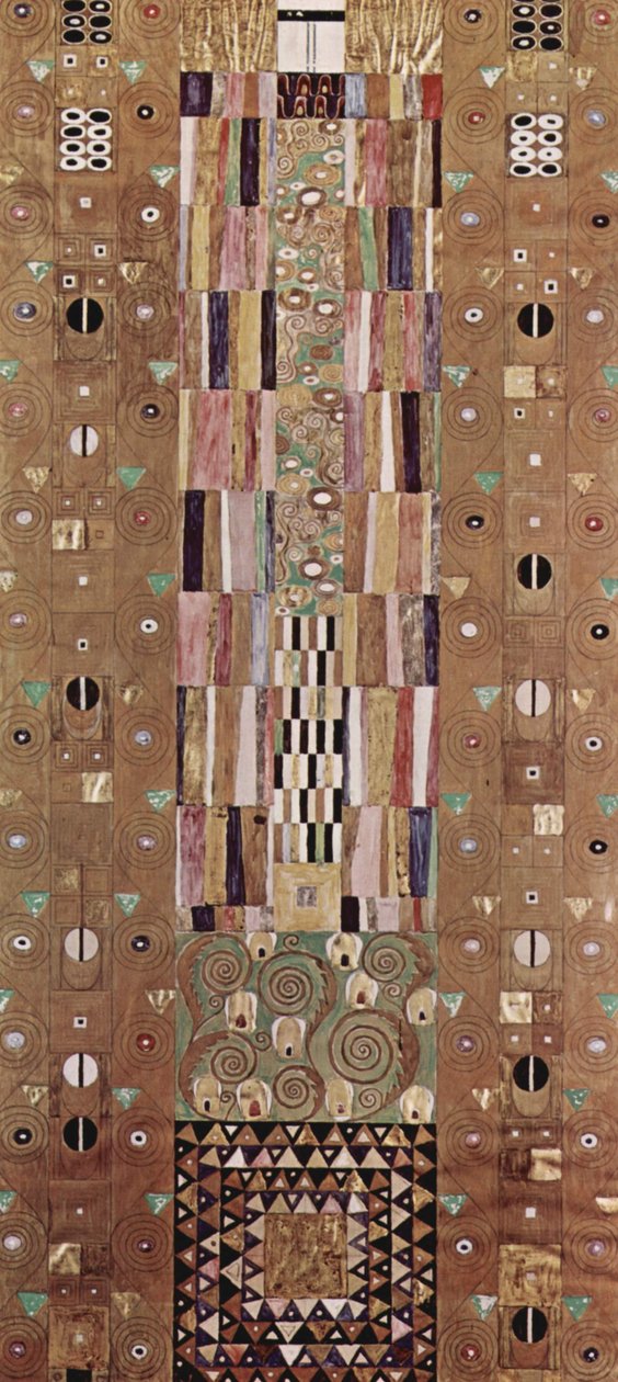 Entwurf für den Wandfries im Palais Stoclet in Brüssel, Goldener Ritter av Gustav Klimt