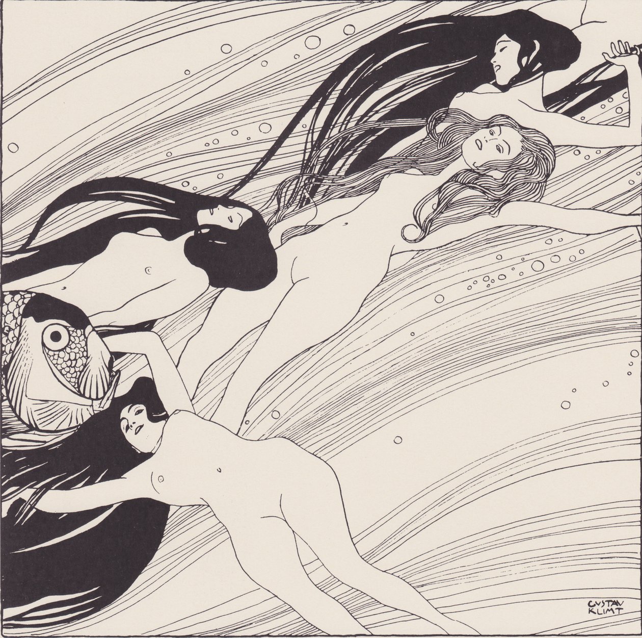 Fischblut av Gustav Klimt