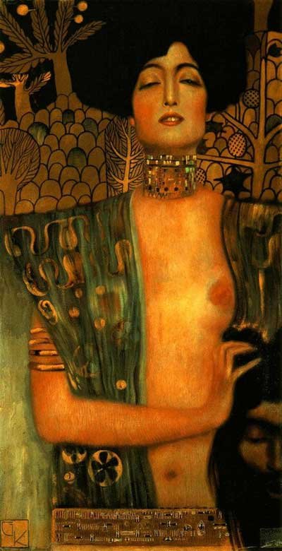 Judith mit dem Kopf von Holofernes av Gustav Klimt