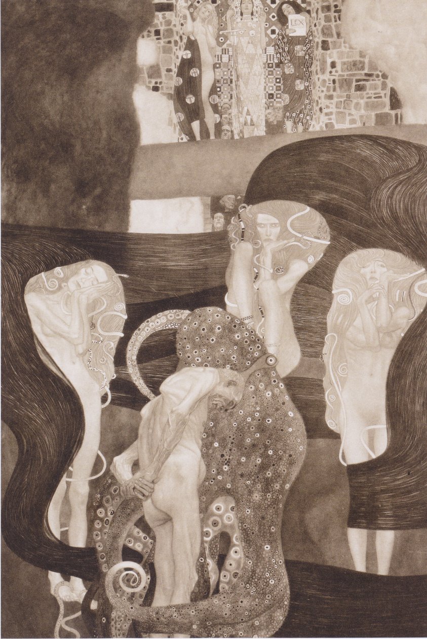 Juridik 1903-1907 av Gustav Klimt