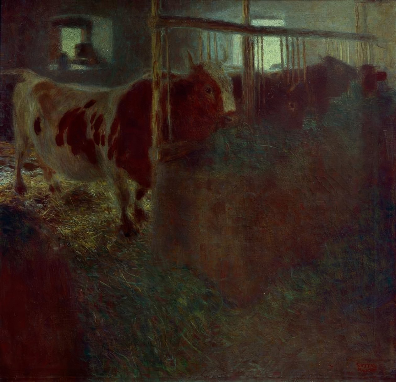 Kor i ladugården av Gustav Klimt