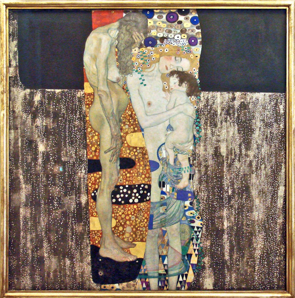 Les trois âges (Le tre età) av Gustav Klimt