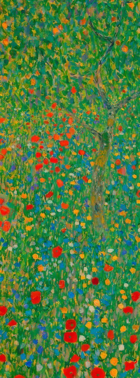Vallmoäng av Gustav Klimt