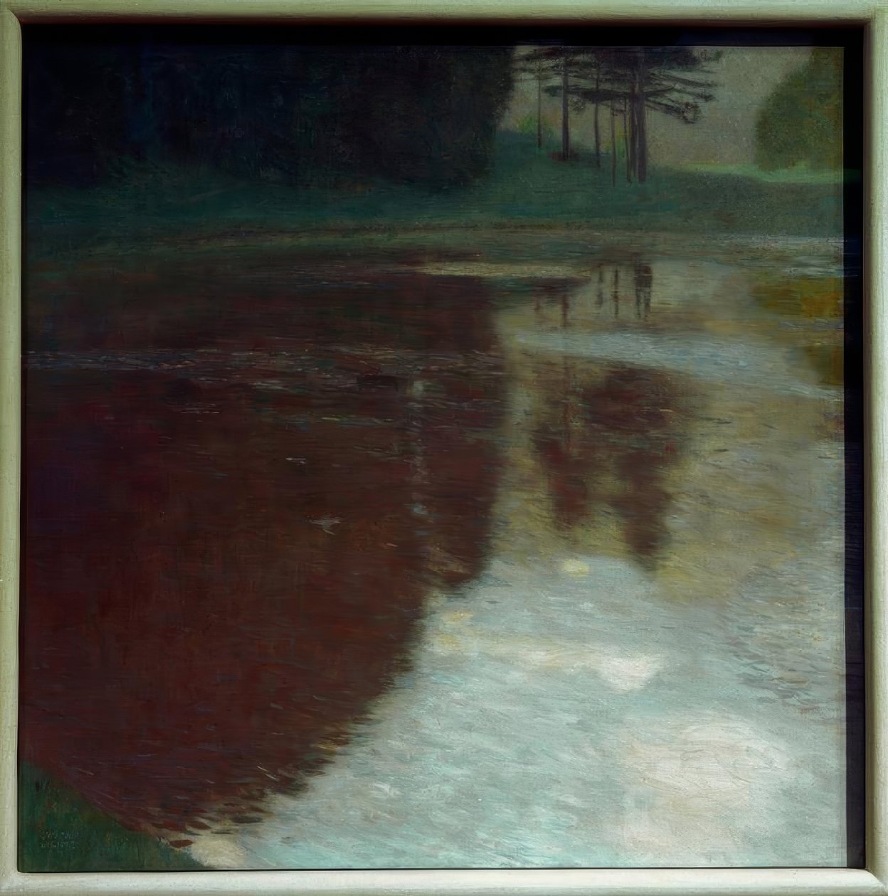 Morgon vid dammen av Gustav Klimt