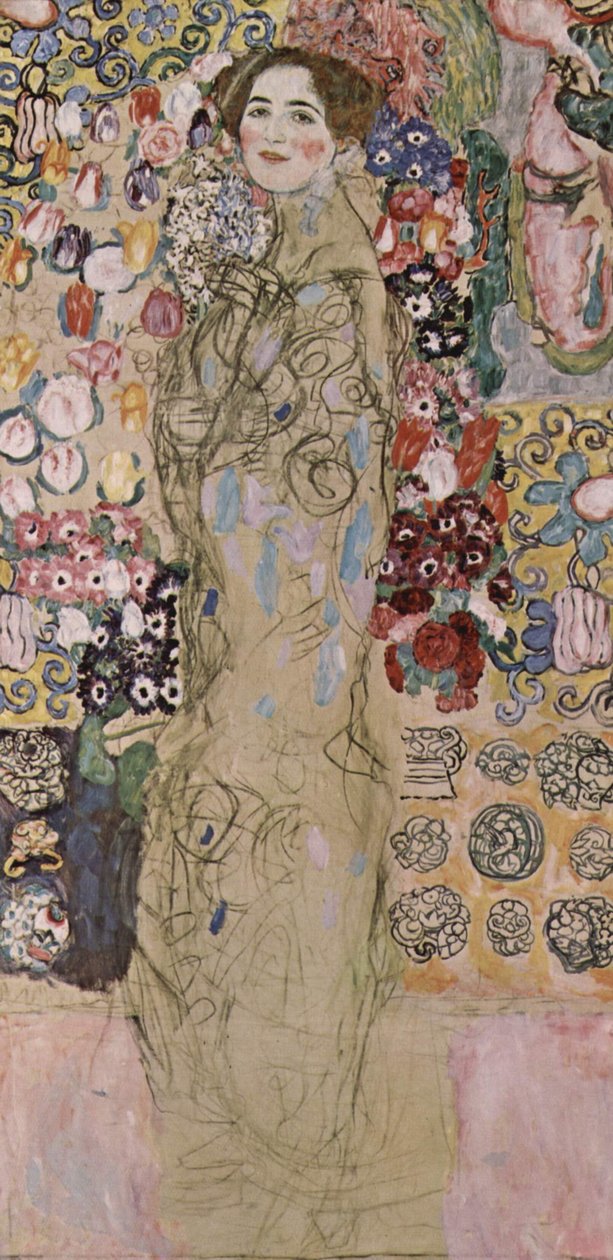 Portrait of Maria Munk av Gustav Klimt